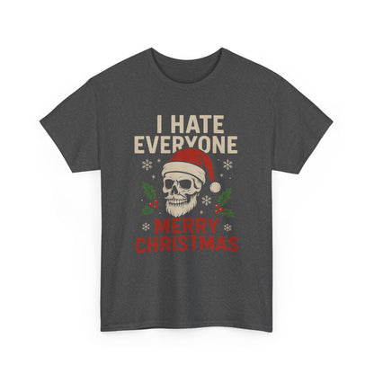 Grumpy Santa Skull Christmas Tee