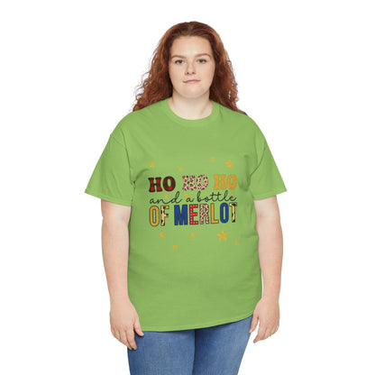HO HO HO & Merlot Christmas Tee