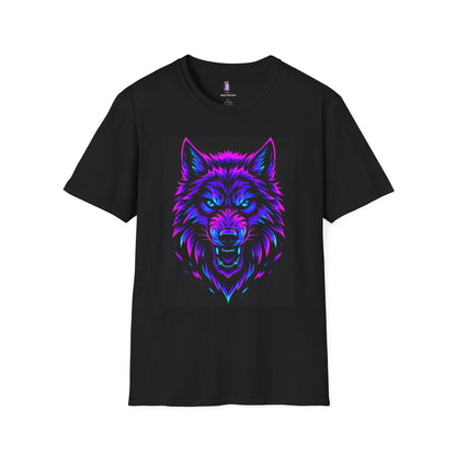 Psychedelic Wolf T-Shirt, Graphic Tee, Animal Lover Gift, Festival Wear, Unique Art Shirt, Unisex Style