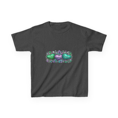 Live Laugh Love Dinosaur Heart Kids Christmas Tee