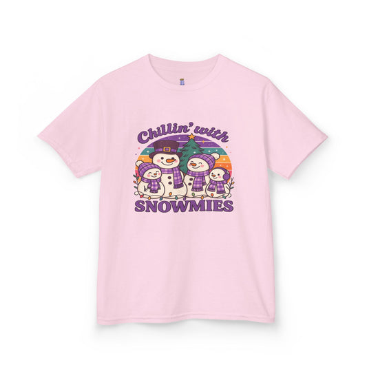 Kids Snowman Tee, Fun Winter T-Shirt, Holiday Gift for Kids, Christmas Apparel, Cute Snowmies Design, Cozy Cotton Tee