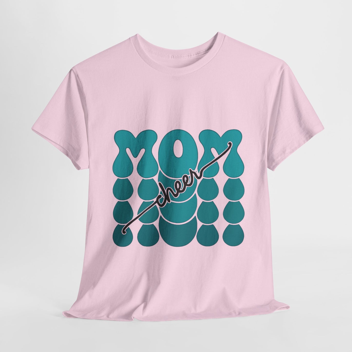 MOM Cheer – Turquoise Spirit Tee