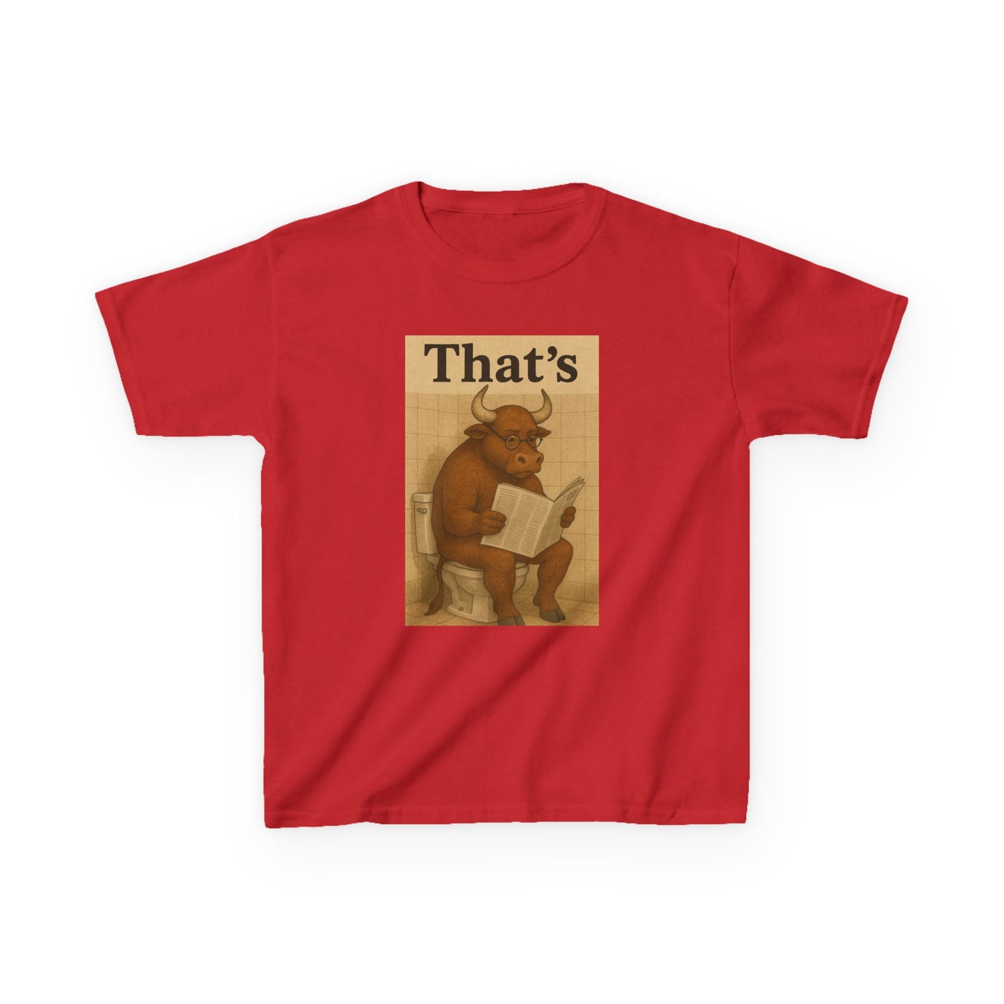 Bull Market Bathroom Break - Funny Kids Tee