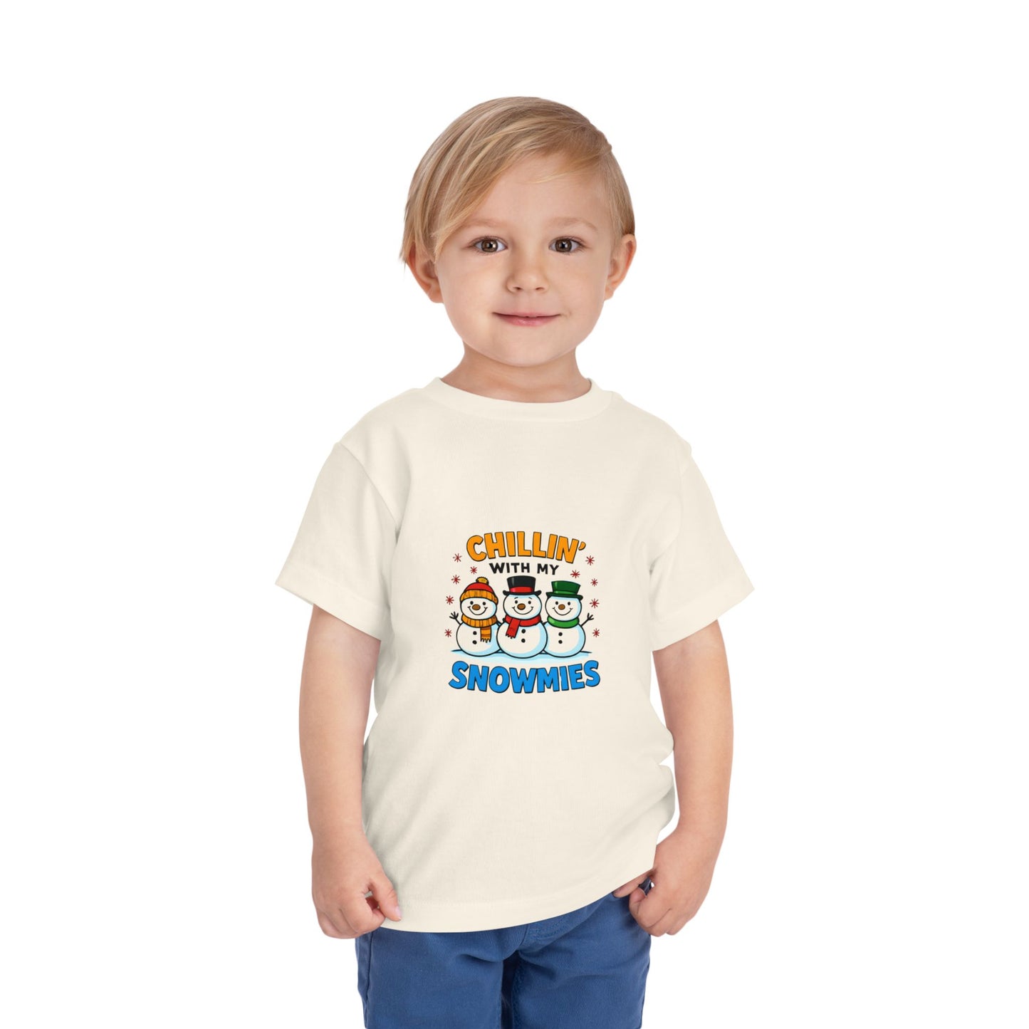 Chillin' with My Snowmies Toddler Christmas Tee