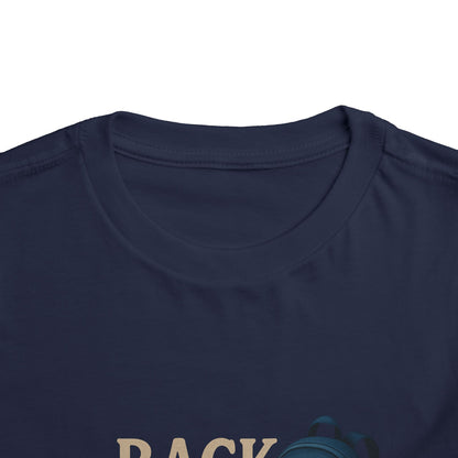 Toddler Tee Back to School Shirt with Backpack, Apple, Pencil, and Book Design