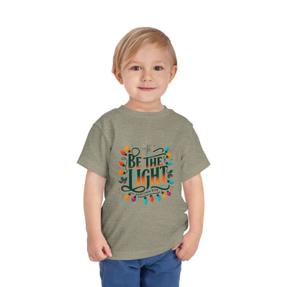 Christmas Toddler Tee - BE THE LIGHT, Matthew 5:14