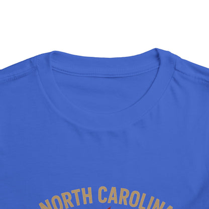 Toddler Tee - NC Cardinal and Dogwood Flower Design