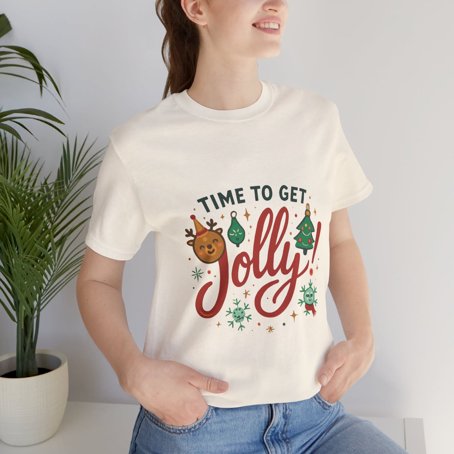 Time to Get Jolly! Christmas Tee — Festive Holiday Graphic T-Shirt