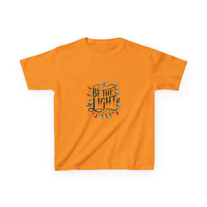 Be the Light Christmas Dinosaur Kids Tee