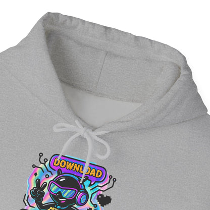 Psychedelic Alien Skate Hoodie — "Down Lord" Neon Graphic Pullover