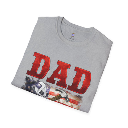 Patriotic Dad T-Shirt | Fixer of All Things Gift | Father's Day, Independence Day, Birthday Present, Casual Wear, Dad Apparel