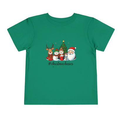 Christmas Basics Toddler Tee - Festive Holiday Fun