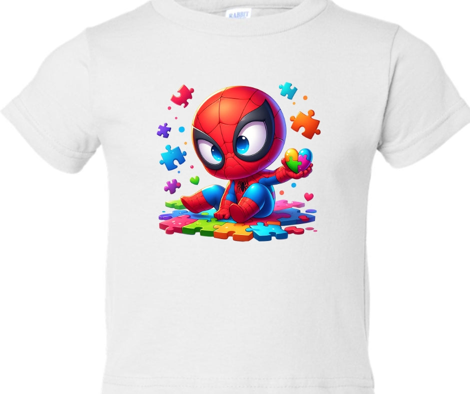 Spiderman Autism Kid T-Shirt