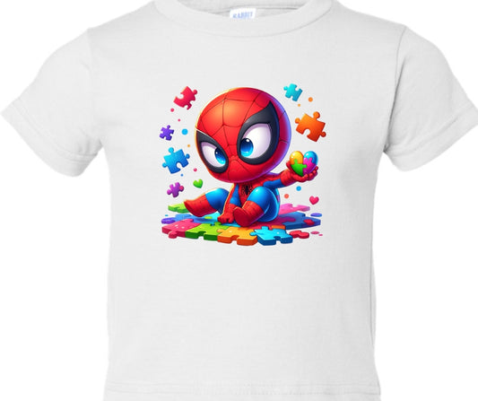 Spiderman Autism Kid T-Shirt