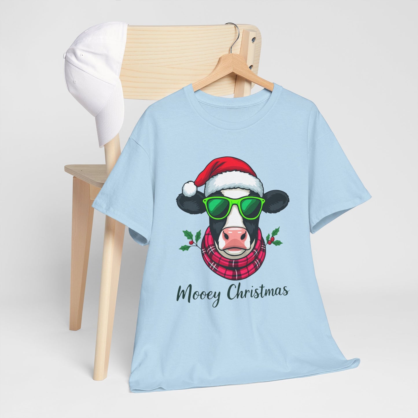 Moovey Christmas Cow Tee - Festive Holiday Cheer