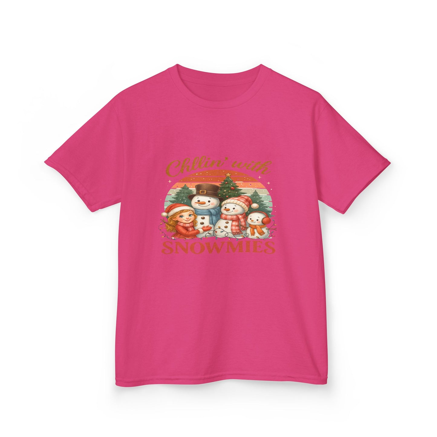 Chillin' with Snowmies Kids Christmas Tee