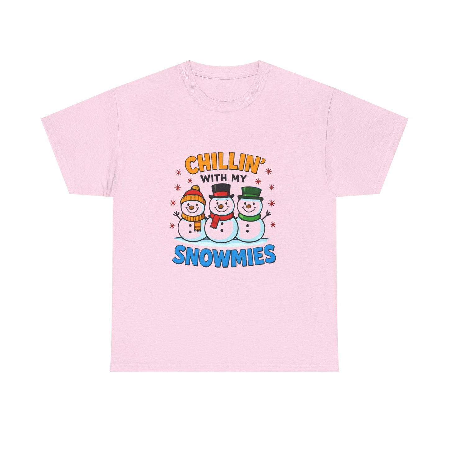 Relajándome con mis amigos de la nieve - Camiseta de concienciación sobre el cáncer