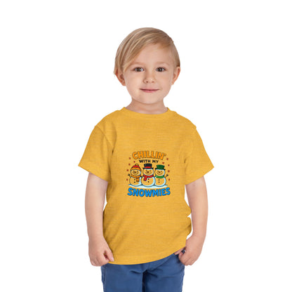 Chillin' with My Snowmies Toddler Christmas Tee