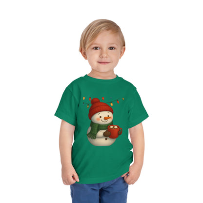 Snowman & Hot Chocolate Toddler Christmas Tee