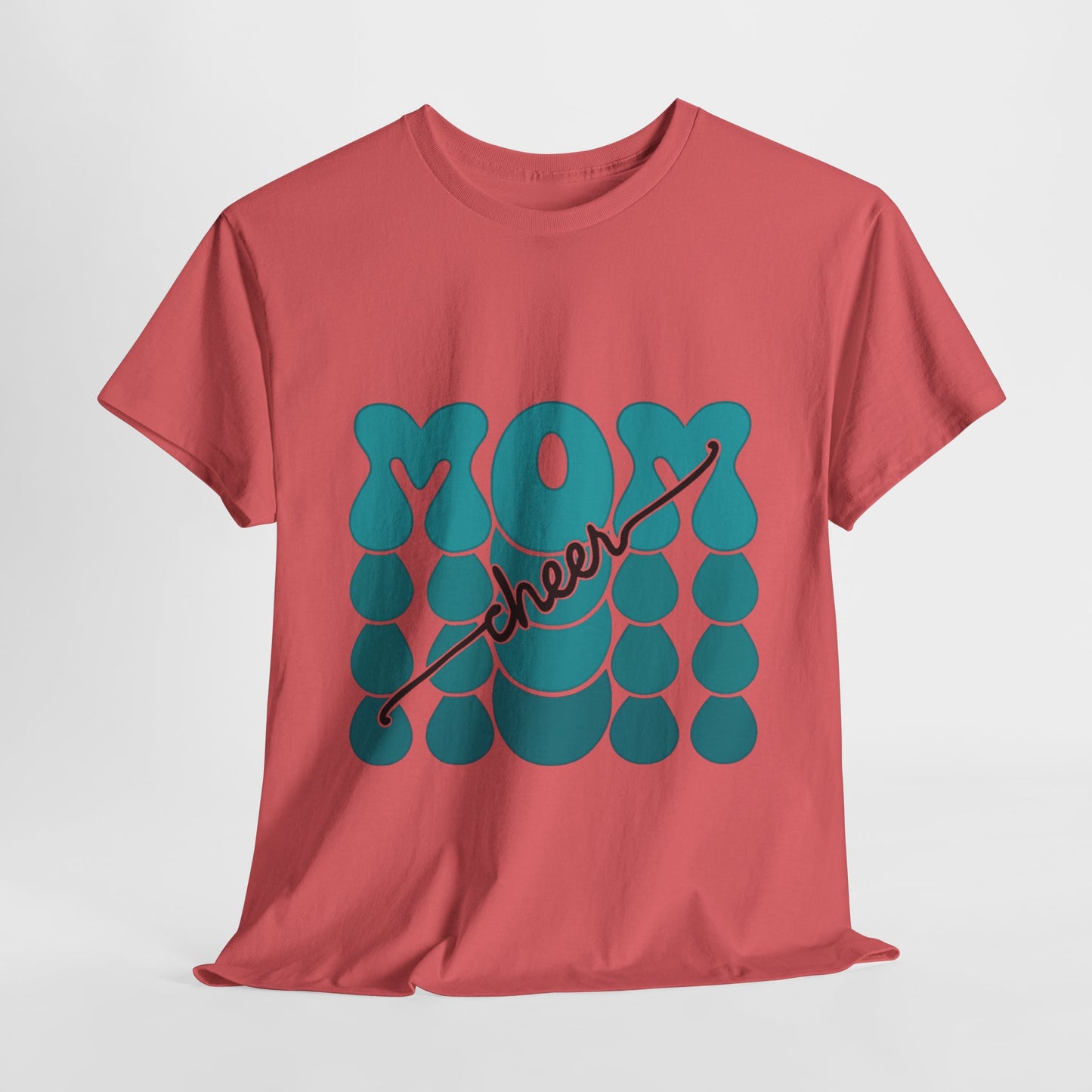 MOM Cheer – Turquoise Spirit Tee