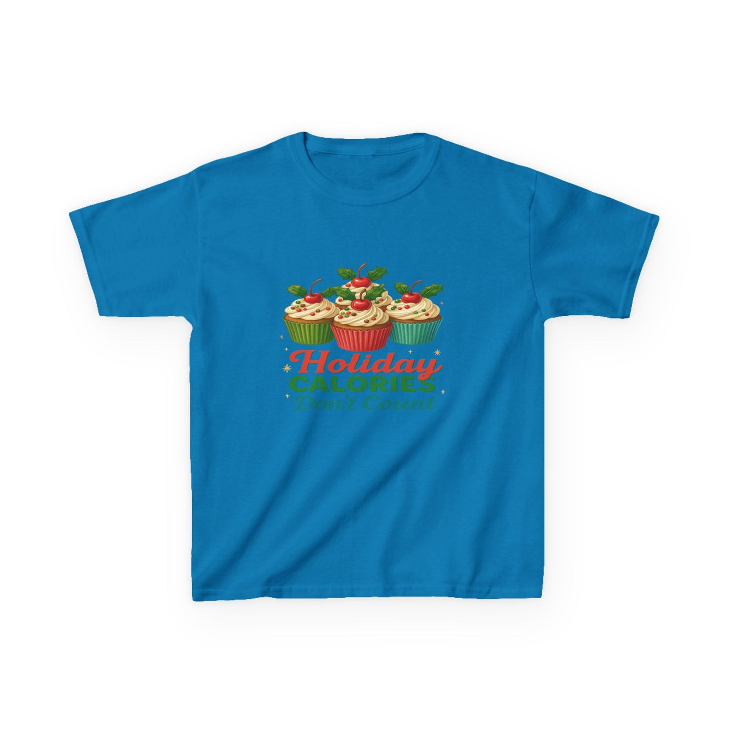 Holiday Calories Don't Count Dino Cupcake Tee