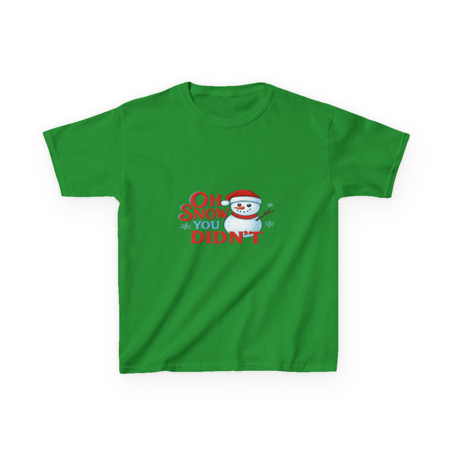 Oh Snow You Didn't! Snowman Dino Christmas Tee