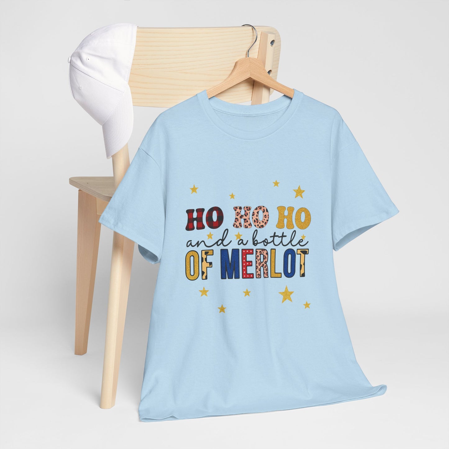HO HO HO & Merlot Christmas Tee