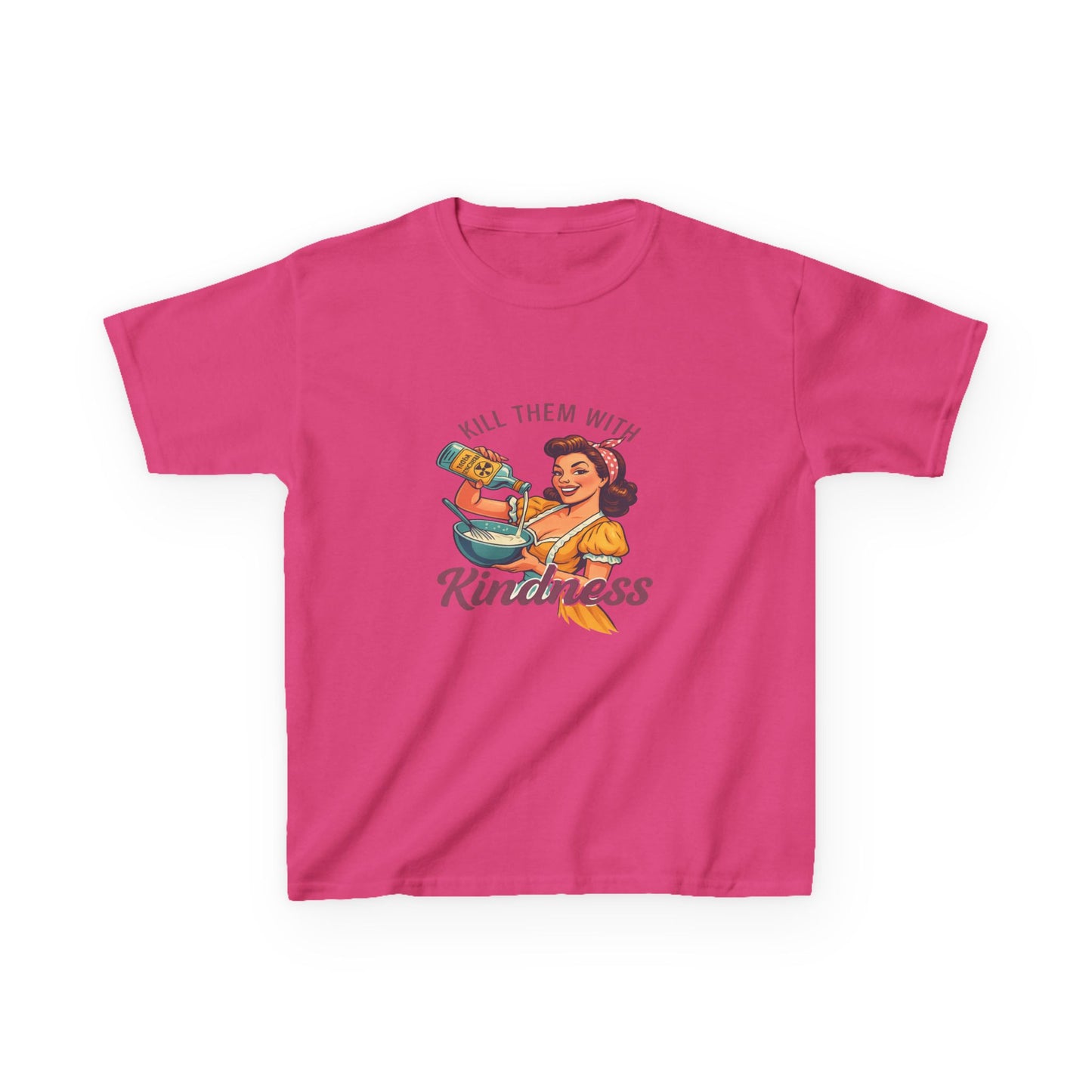 Radioactive Kindness: Funny Xmas Dinosaur Tee for Kids