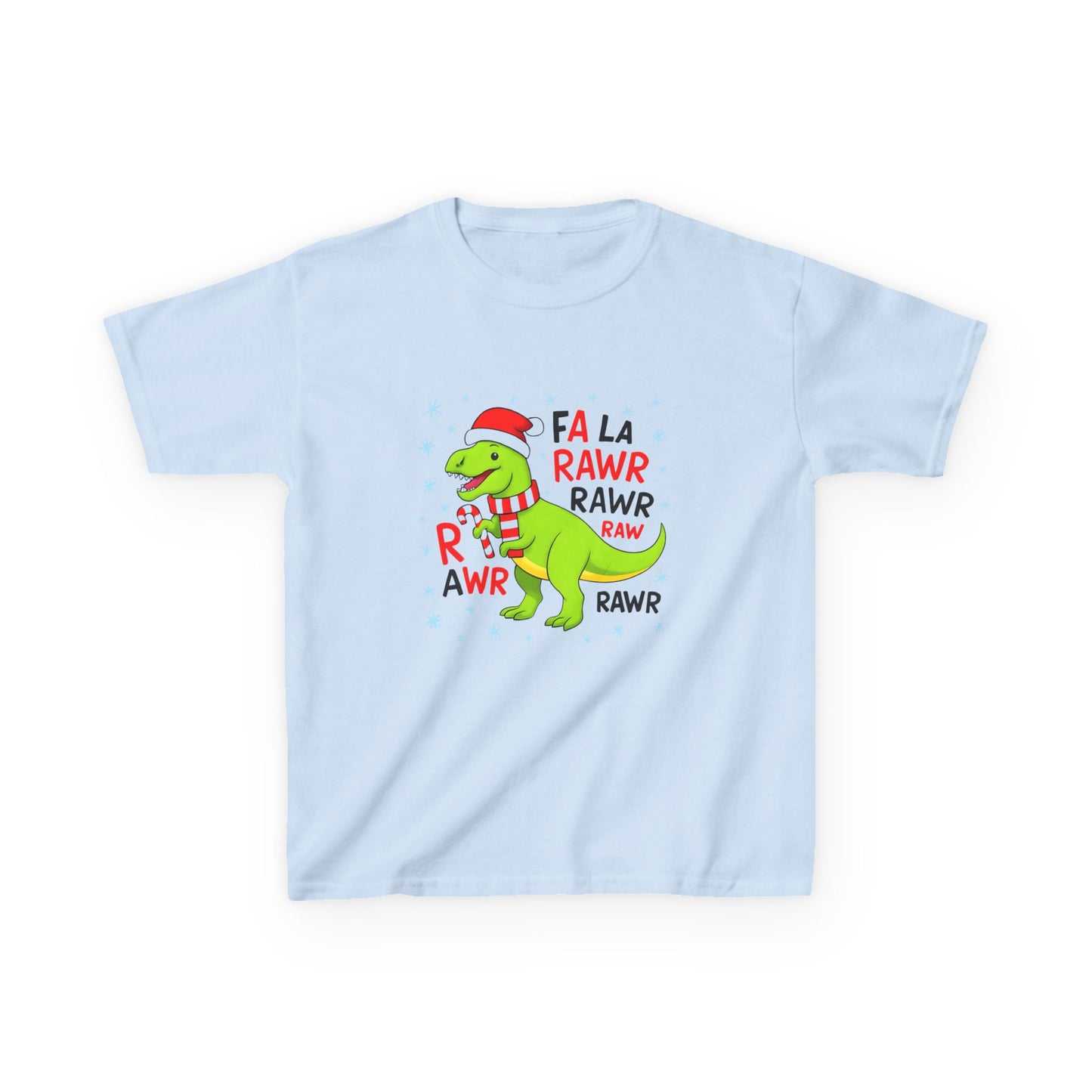 Holiday Dinosaur Kids Tee, Christmas Shirt, Fun Dinosaur T-Shirt, Kids Party Outfit, Cute Graphic Tee, Gift for Kids