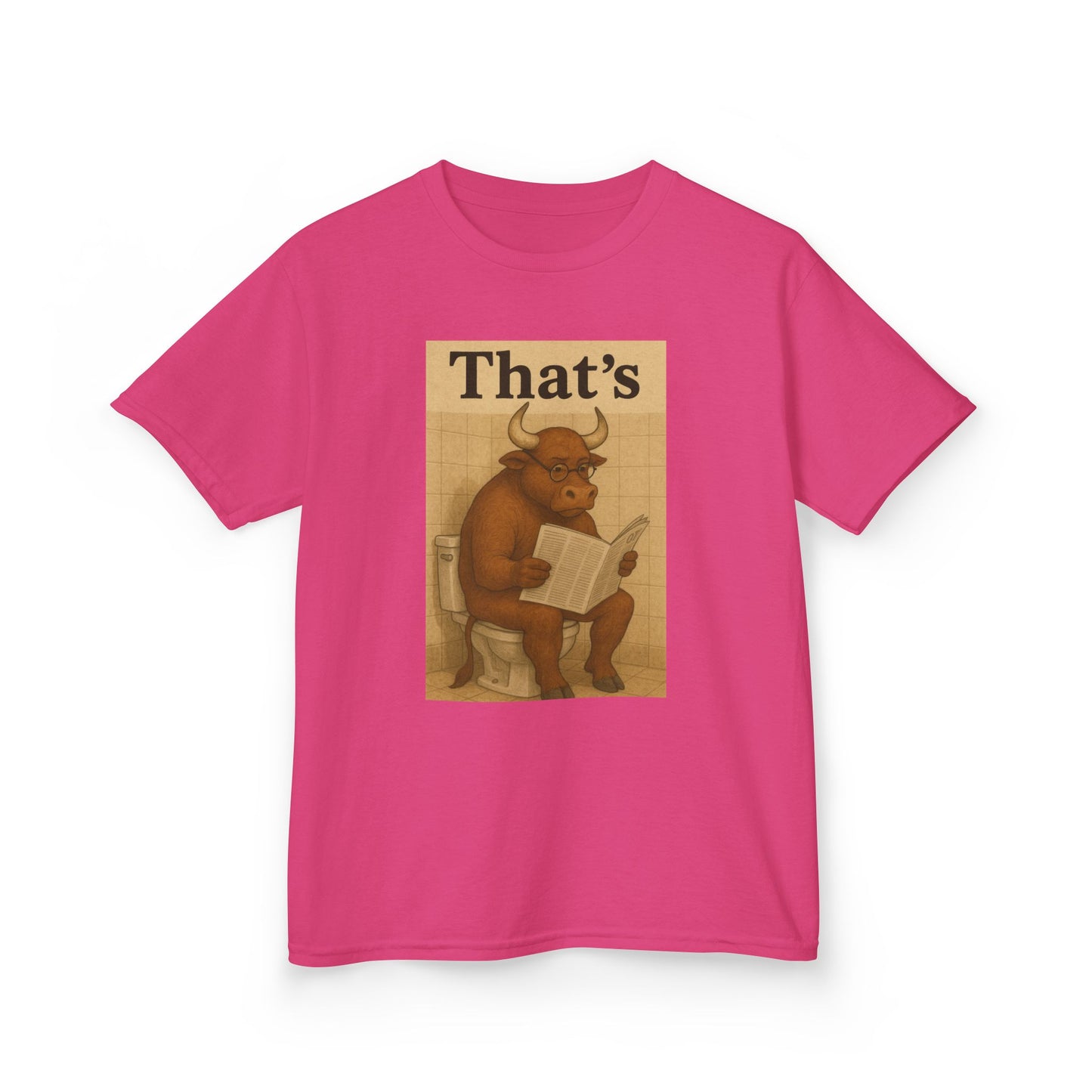 Bull Market Bathroom Break - Funny Kids Tee