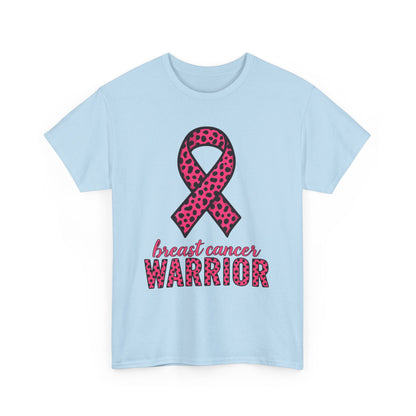 Pink Leopard Ribbon Breast Cancer Awareness Tee