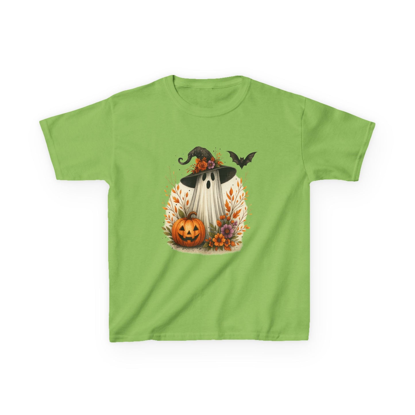 Spooky Ghost Dinosaur Kids Tee - Halloween Fun!
