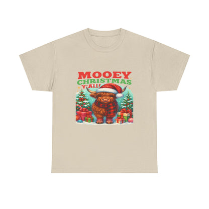 Christmas Highland Cow Tee