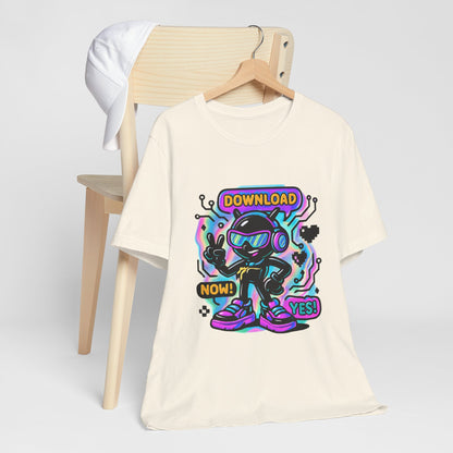 Download Now! Retro Gamer Alien T-Shirt — Neon Vaporwave Gaming Tee