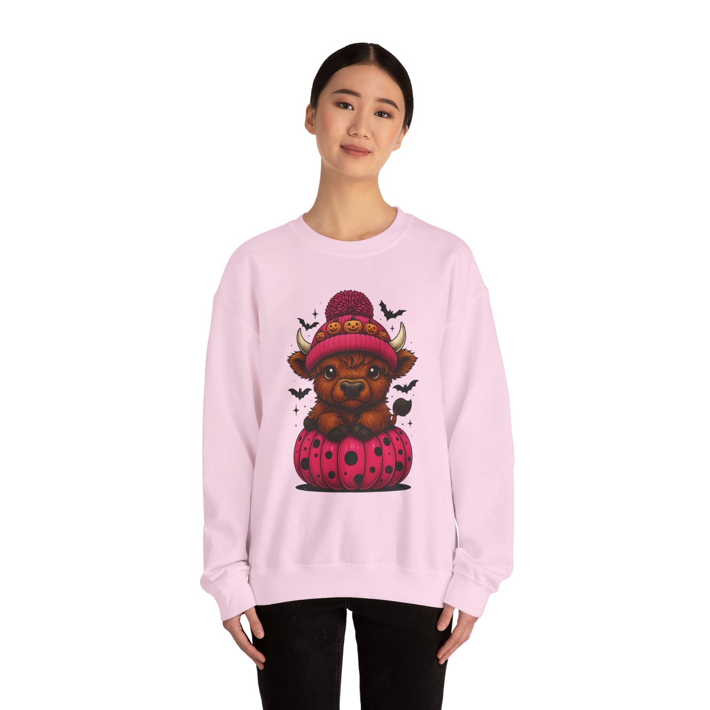 Highland Cow Halloween Sweatshirt - Cute Fall Vibes