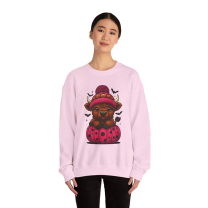 Highland Cow Halloween Sweatshirt - Cute Fall Vibes