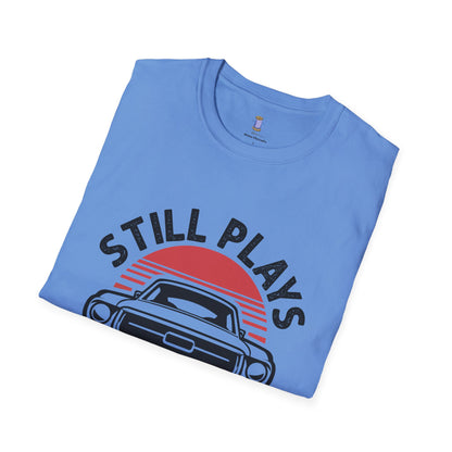 Retro Car Enthusiast T-Shirt, Still Plays with Cars Tee, Gift for Men, Vintage Auto Lover Shirt, Casual Wear, Birthday Present
