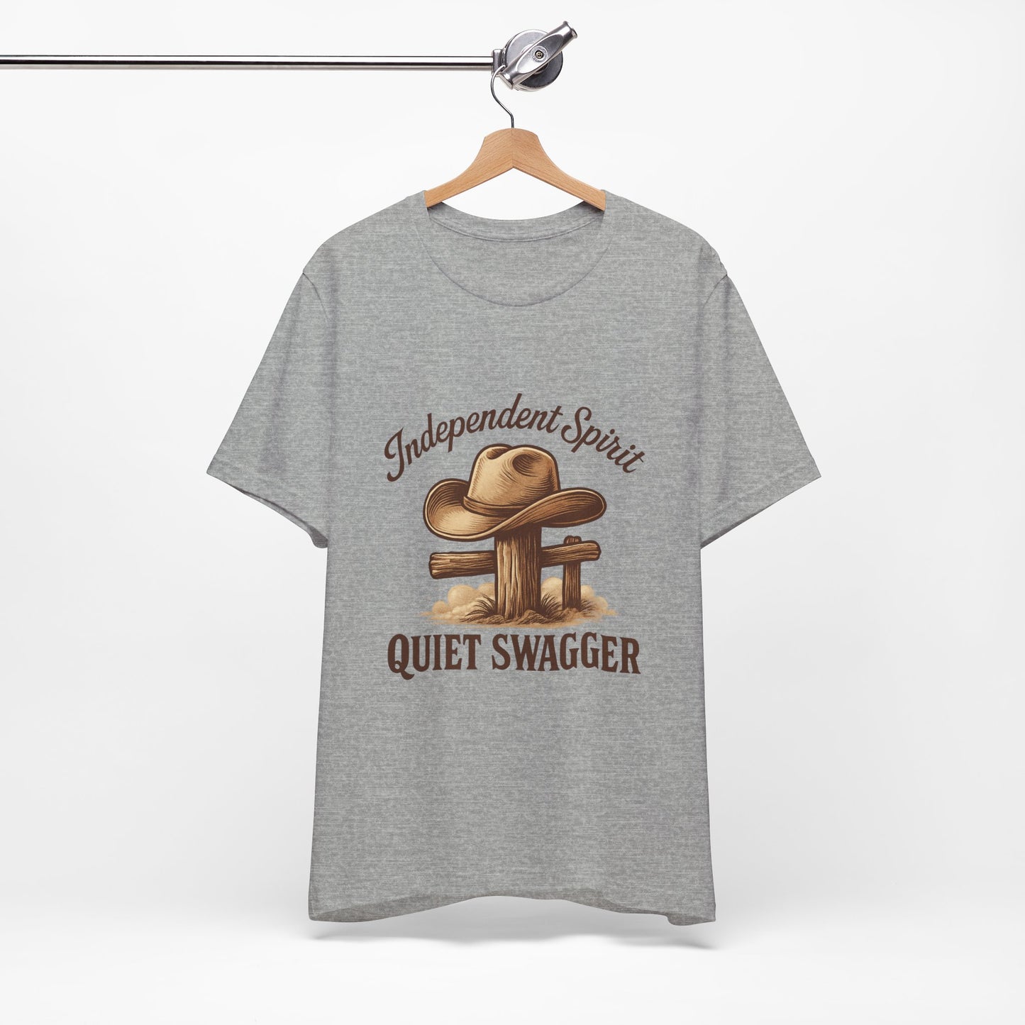 Quiet Swagger Cowboy Tee — Independent Spirit Western T-Shirt