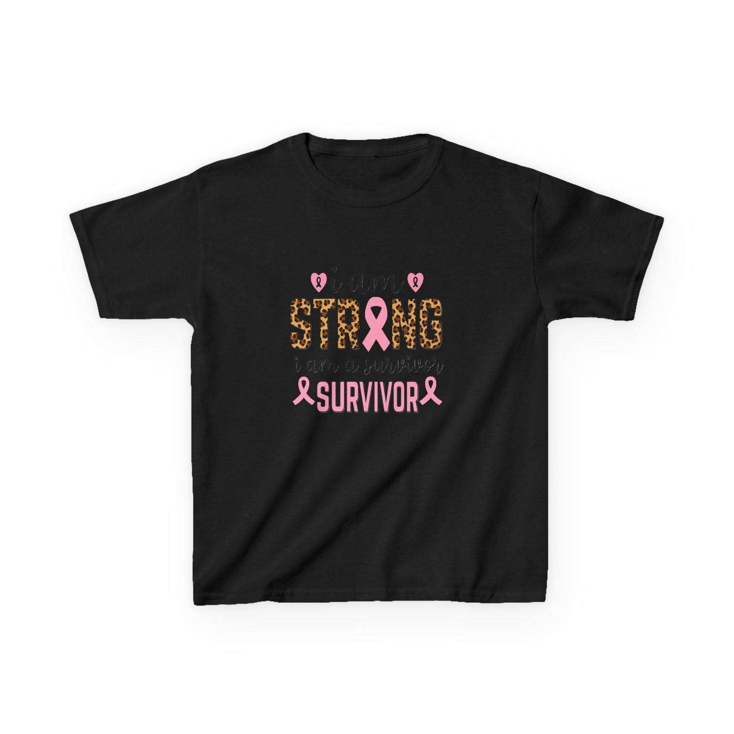 Breast Cancer Awareness Dinosaur Tee - I Am Strong Survivor
