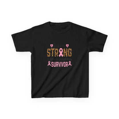 Breast Cancer Awareness Dinosaur Tee - I Am Strong Survivor