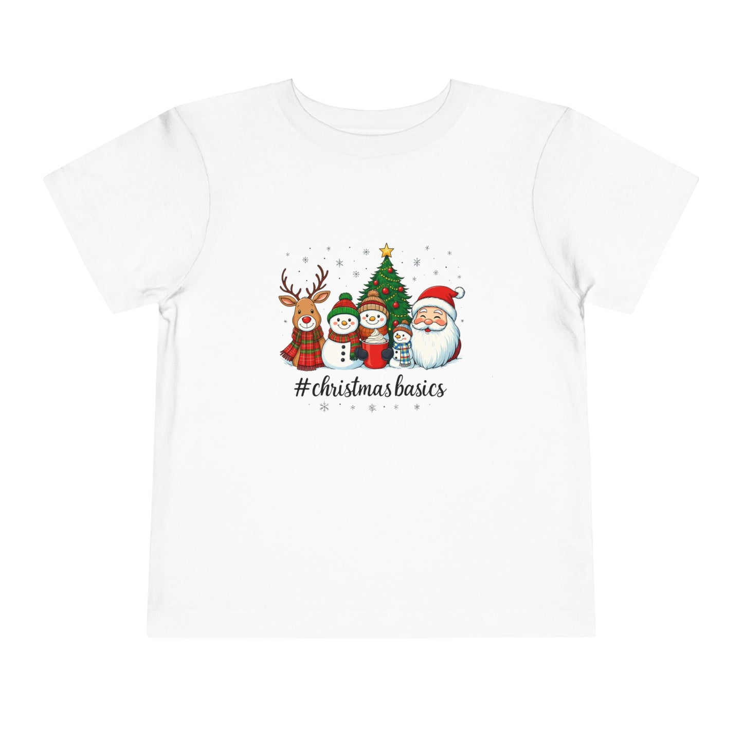 Christmas Basics Toddler Tee - Festive Holiday Fun