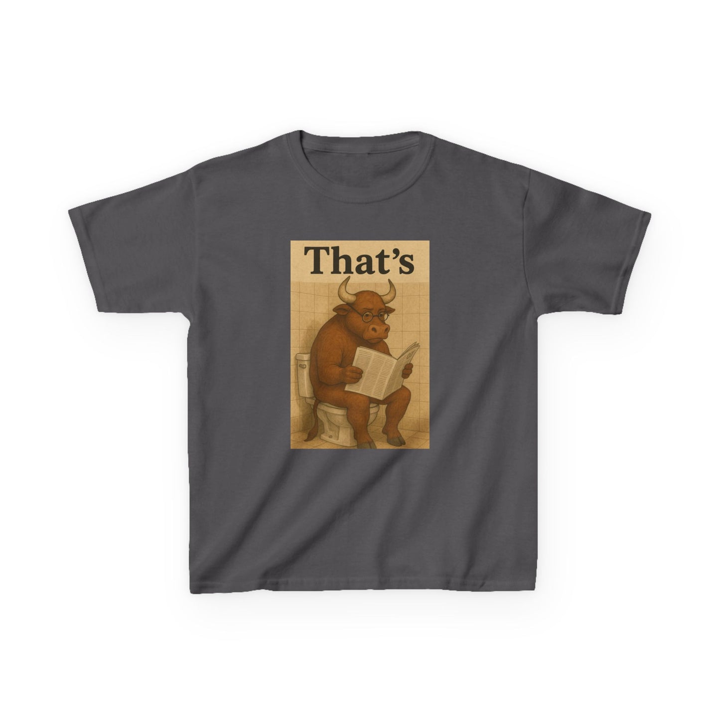 Bull Market Bathroom Break - Funny Kids Tee