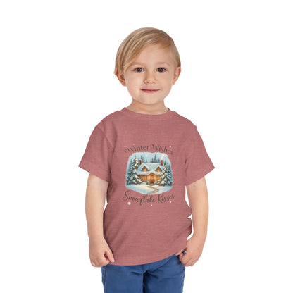 Winter Wishes Cottage Christmas Tee - Toddler Holiday