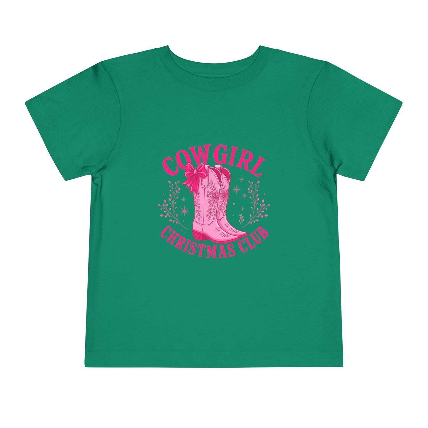 Cowgirl Christmas Club Tee - Pink Retro Holiday Shirt