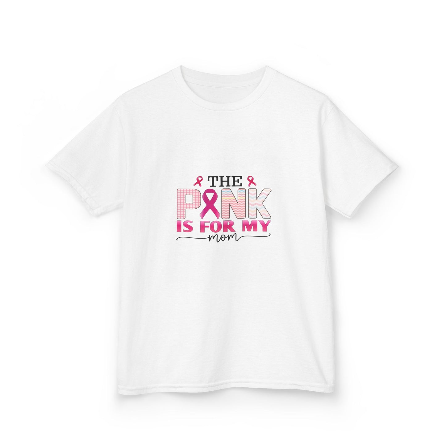 Pink Ribbon Mom Dinosaur Tee - Breast Cancer Awareness