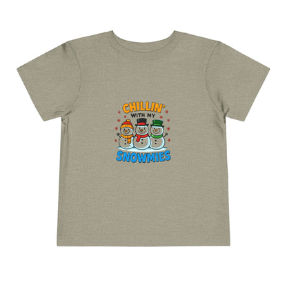 Chillin' with My Snowmies Toddler Christmas Tee