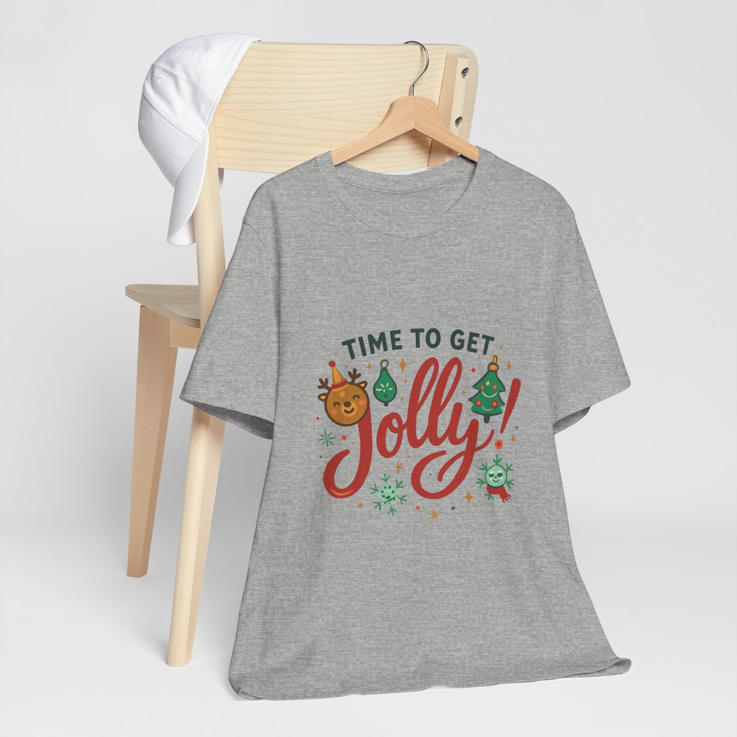 Time to Get Jolly! Christmas Tee — Festive Holiday Graphic T-Shirt