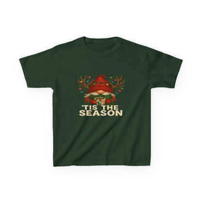 Gnome Dino 'Tis The Season Kids Christmas Tee