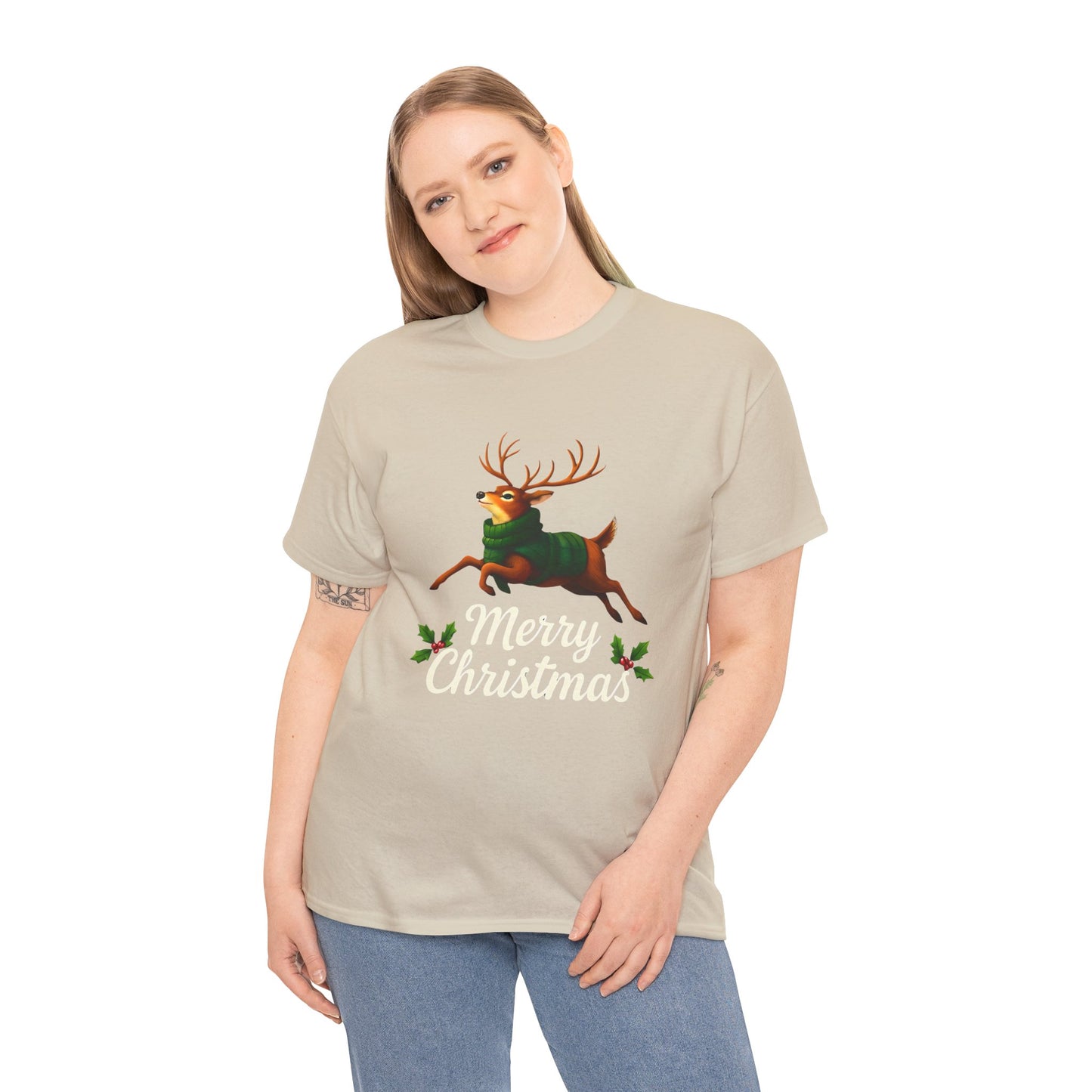 Merry Christmas Reindeer Tee