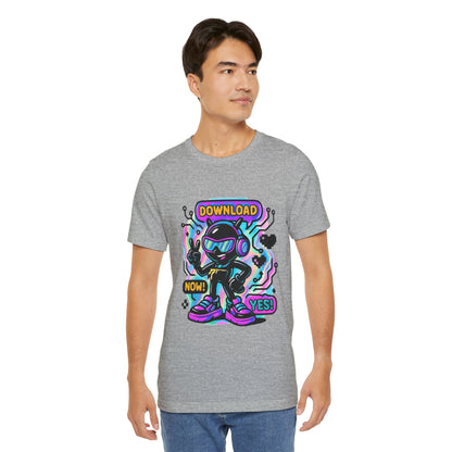 Download Now! Retro Gamer Alien T-Shirt — Neon Vaporwave Gaming Tee